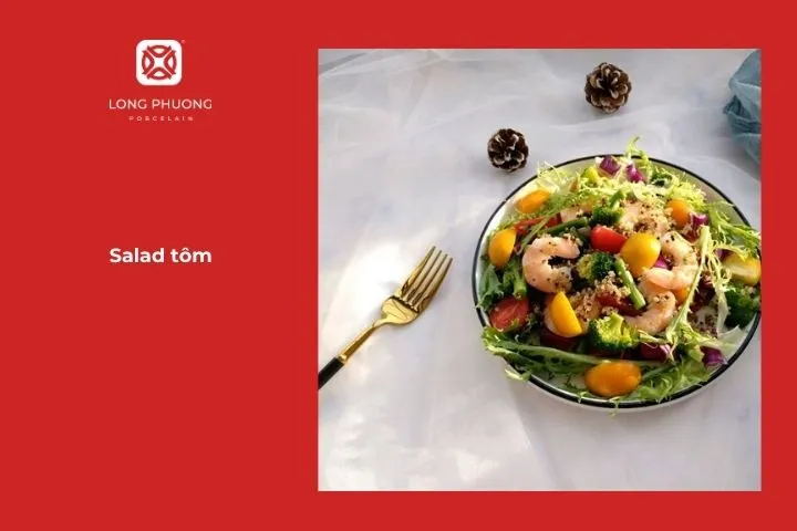 Salad tôm tươi mát, giàu vitamin