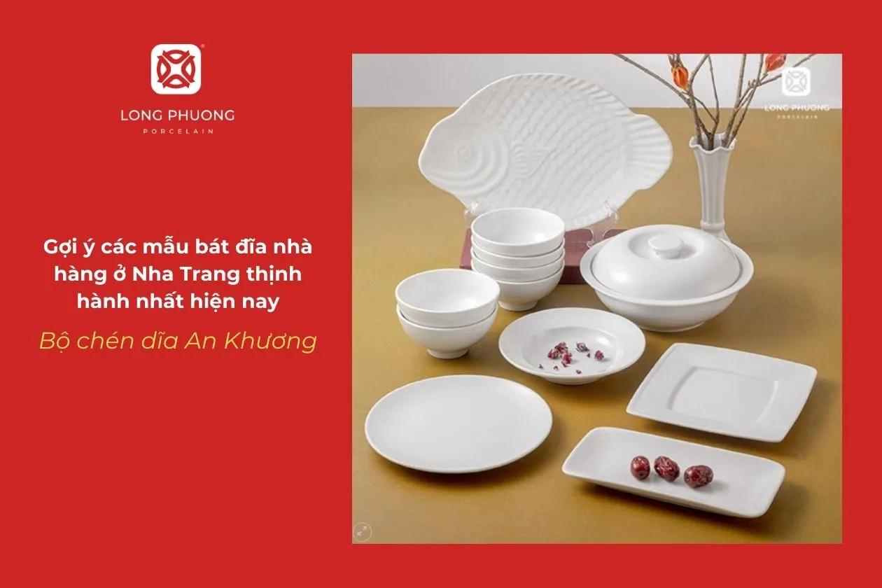 bát đĩa sứ trắng cao cấp