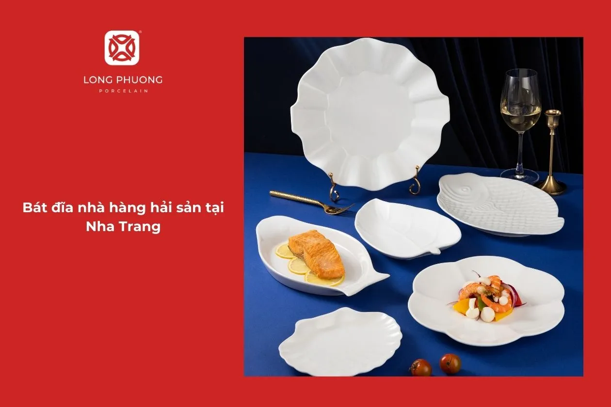 bộ bát đĩa nhà hàng hải sản