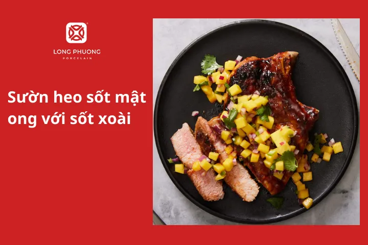 Sườn heo sốt mật ong với sốt xoài