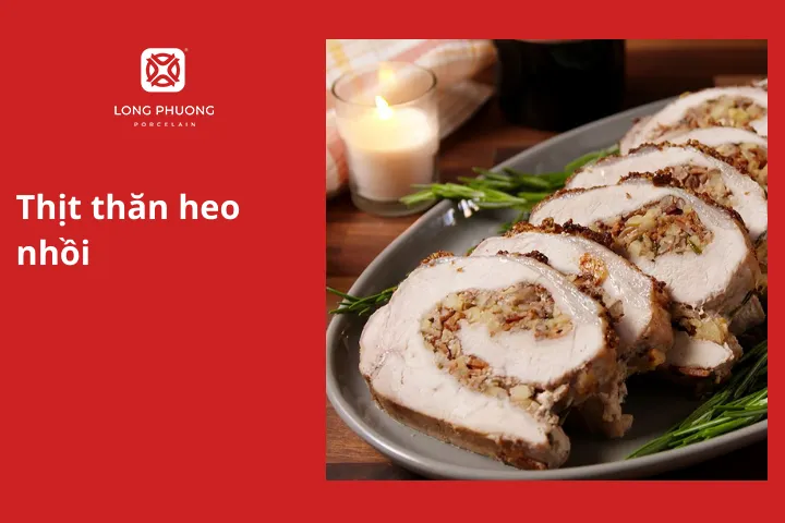 Thịt thăn heo nhồi