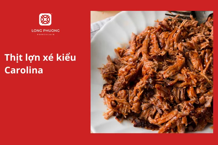 Thịt lợn xé kiểu Carolina
