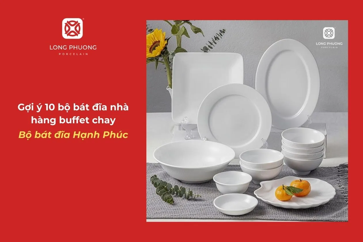 bát đĩa nhà hàng chay cao cấp