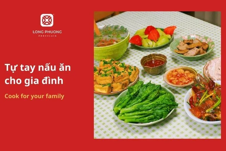 Tự tay nấu ăn cho gia đình