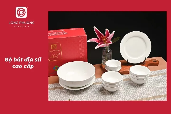 quà tặng thầy cô bộ bát đĩa 