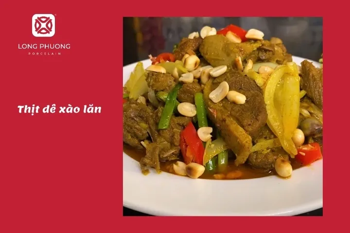 thịt dê xào lăn