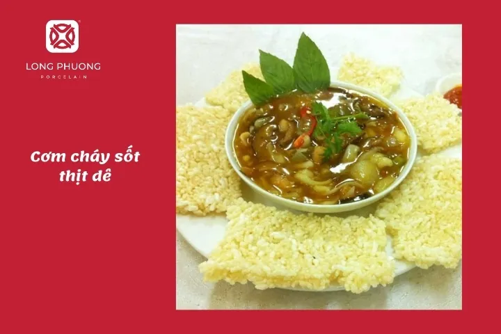 cơm cháy sốt dê