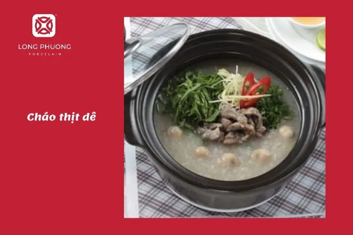 cháo thịt dê - món ngon từ dê