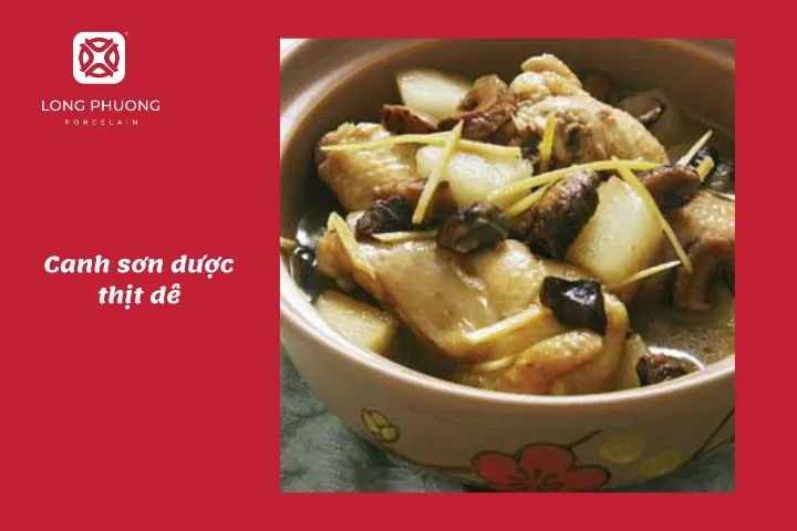 canh sơn dược thịt dê