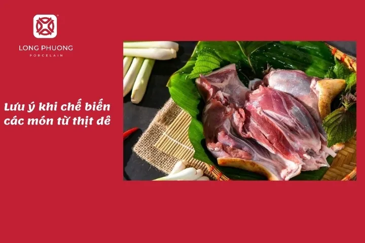 lưu ý trong cách nấu thịt dê