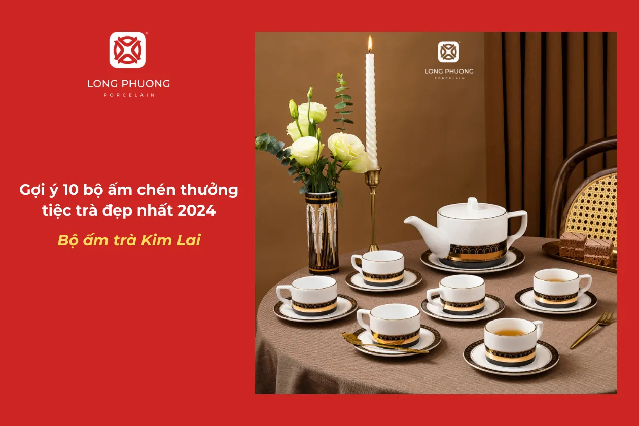 bộ ấm trà mạ vàng