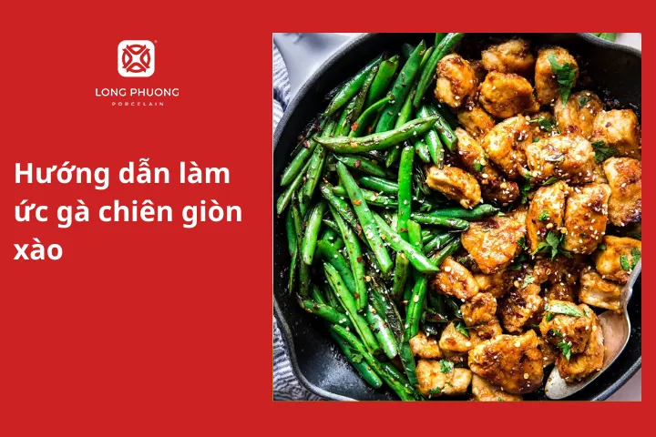 Hướng dẫn làm ức gà chiên giòn xào