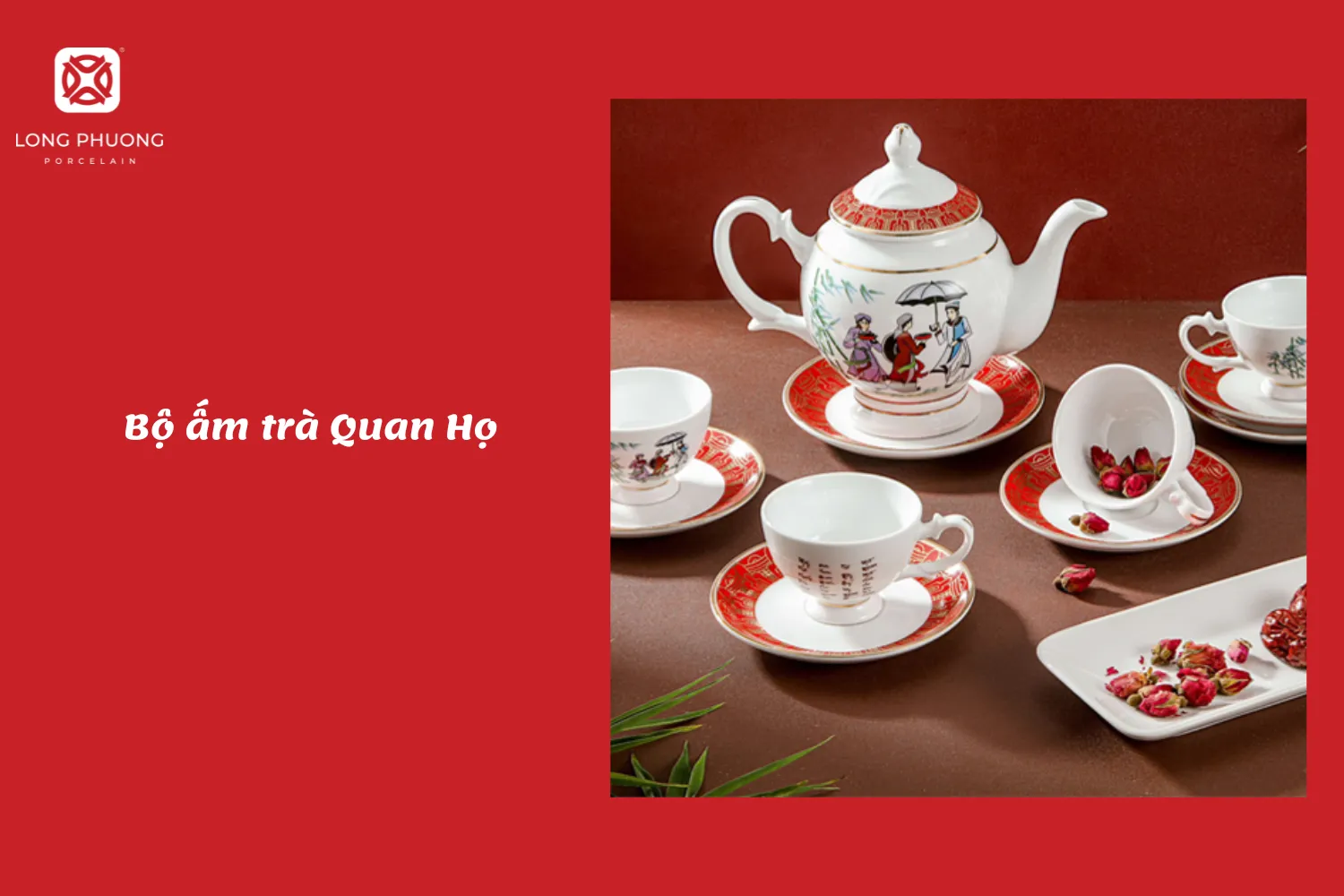 tặng sinh nhật bố bộ trà sứ quan họ