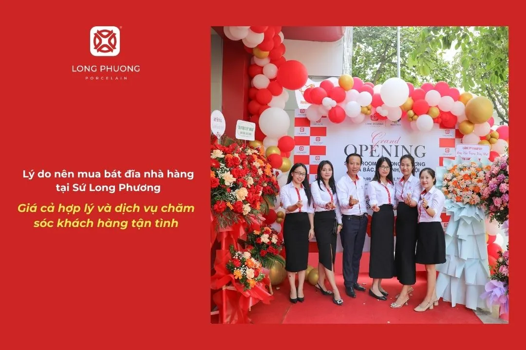 sứ long phương cung cấp bát đĩa nhà hàng ở nghệ an