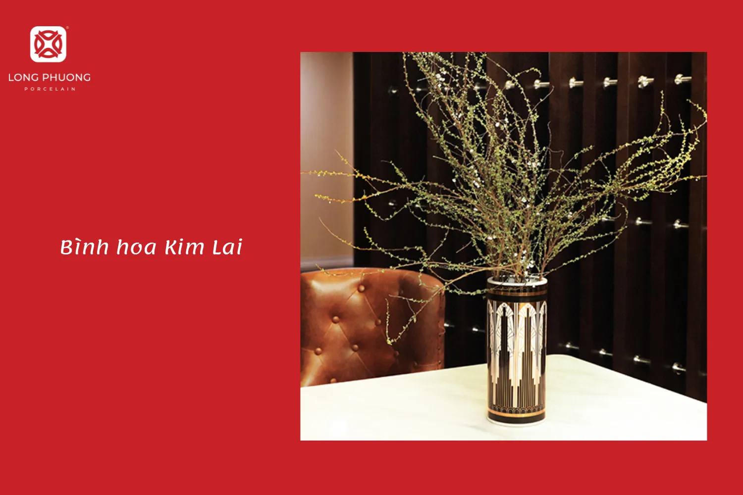 bình cắm hoa đẹp kim lai 