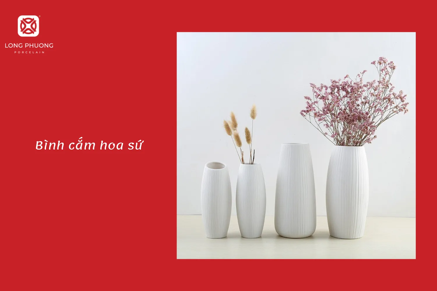 bình cắm hoa sứ 