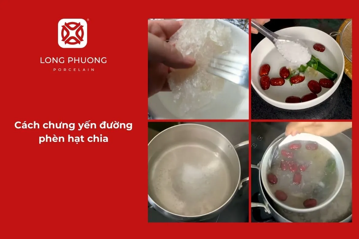 bí quyết nấu yến chưng hạt chia