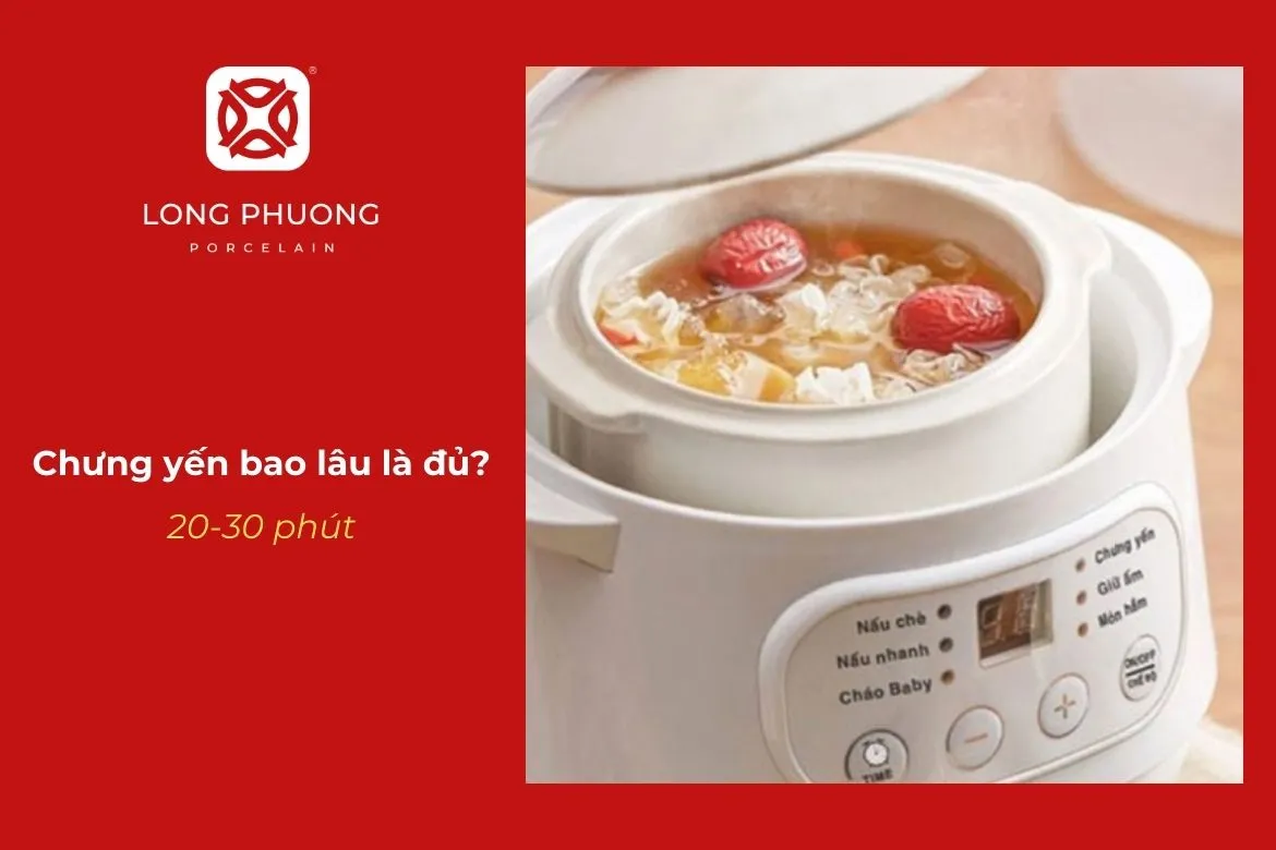 chưng yến trong bao lâu