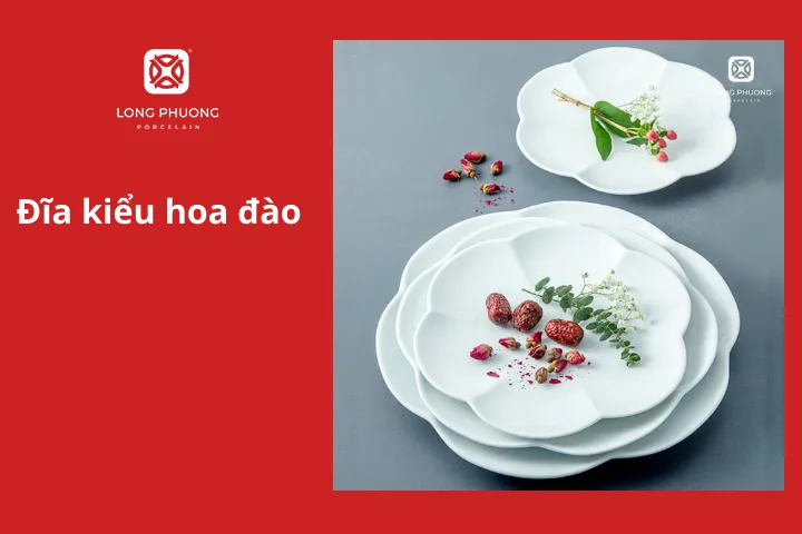 Đĩa kiểu hoa đào