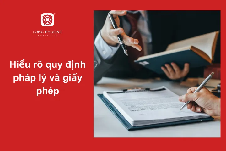 Các quy định pháp lý và giấy phép phải được nắm kỹ càng