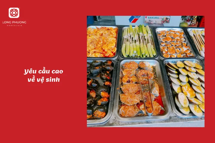 Vấn đề vệ sinh rất quan trọng trong kinh doanh ẩm thực