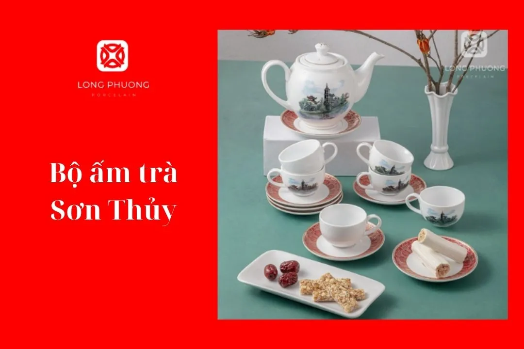 bộ ấm trà sơn thuỷ