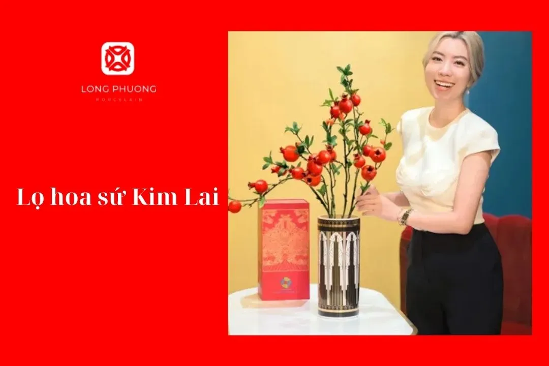 lọ hoa sứ Kim lai