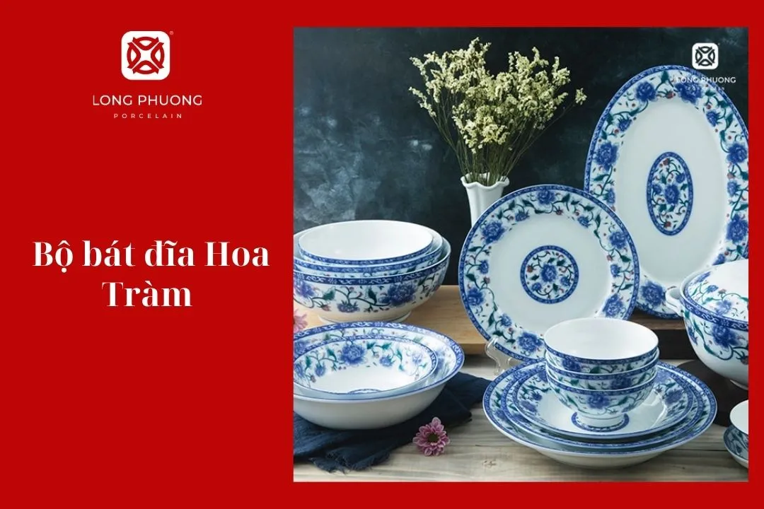 bộ ấm chén hoa tràm