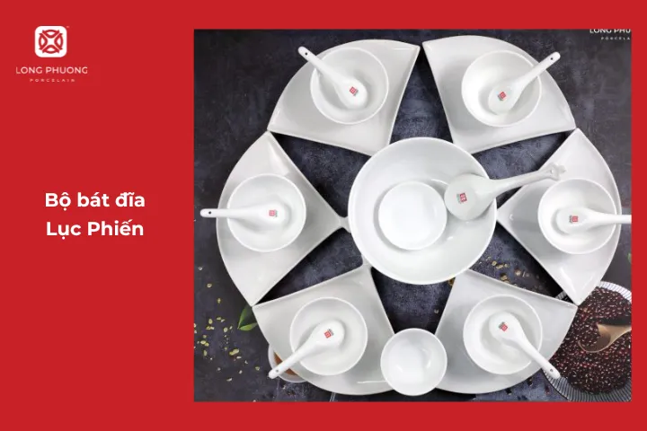 Bộ bàn ăn Lục Phiến sang trọng rất thích hợp tặng Mẹ ngày sinh nhật