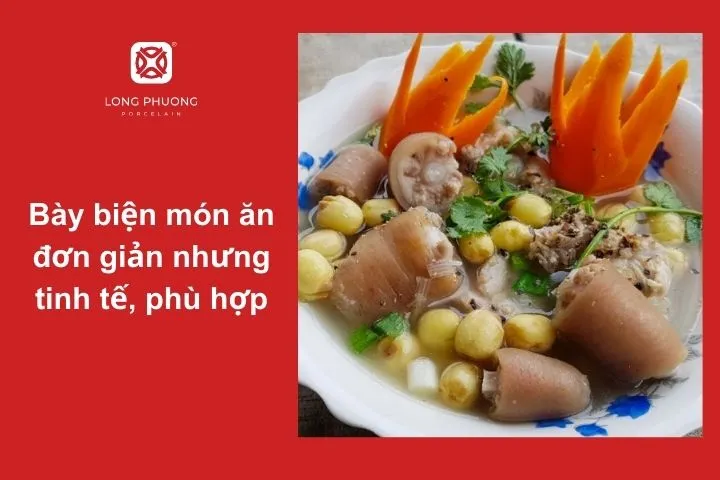 Sự đơn giản tạo ra vẻ đẹp hoàn hảo cho món ăn