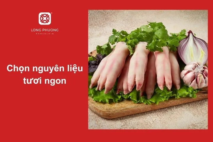 Chân giò nên chọn loại có ít mỡ