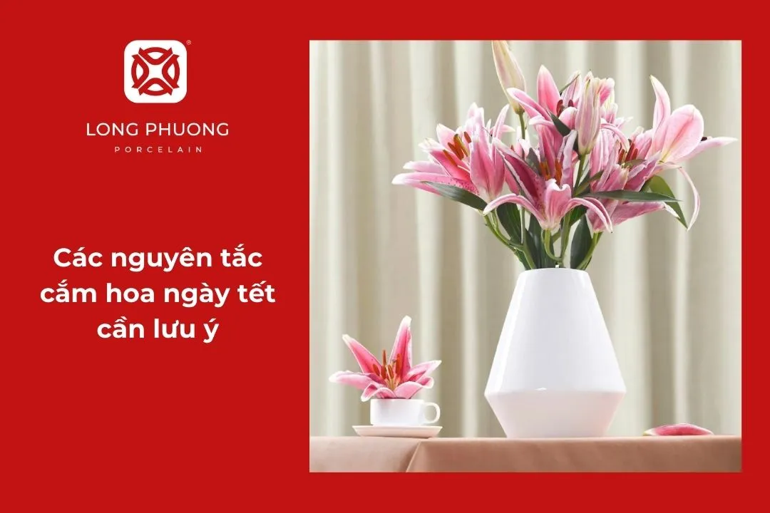 các nguyên tắc cần lưu ý khi cắm hoa