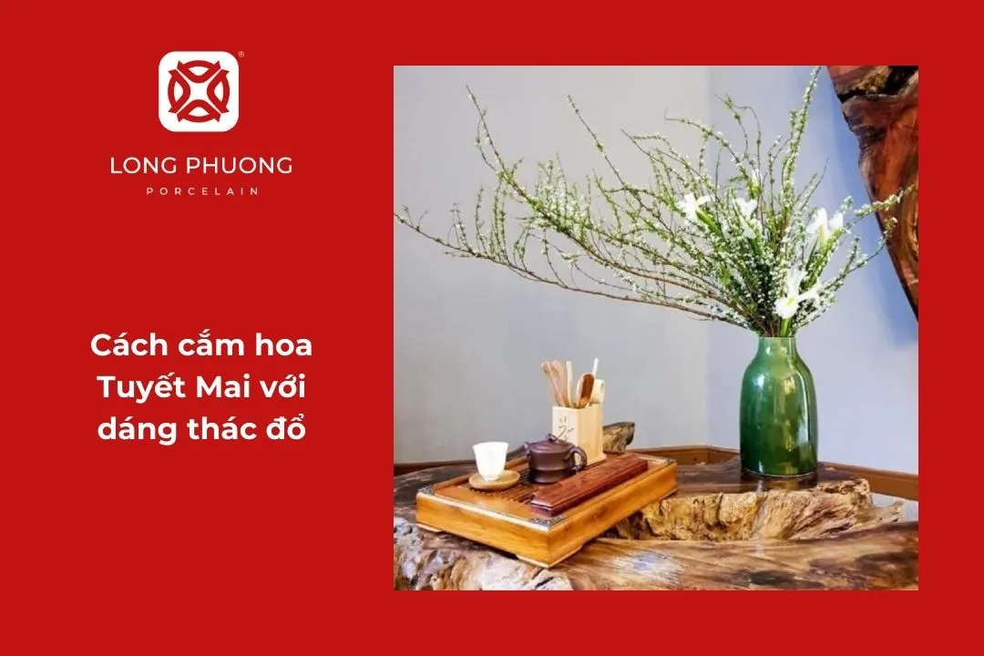 cắm hoa tuyết mai ngày tết đẹp