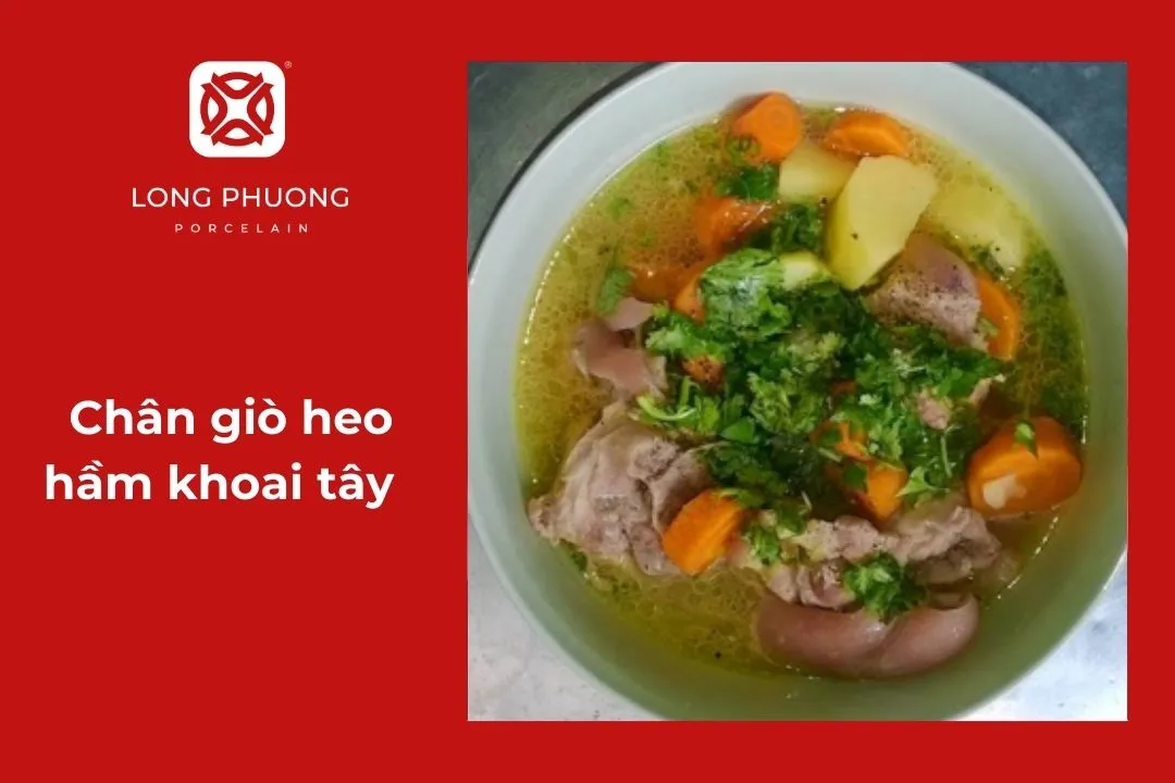 Chân giò heo hầm khoai tây