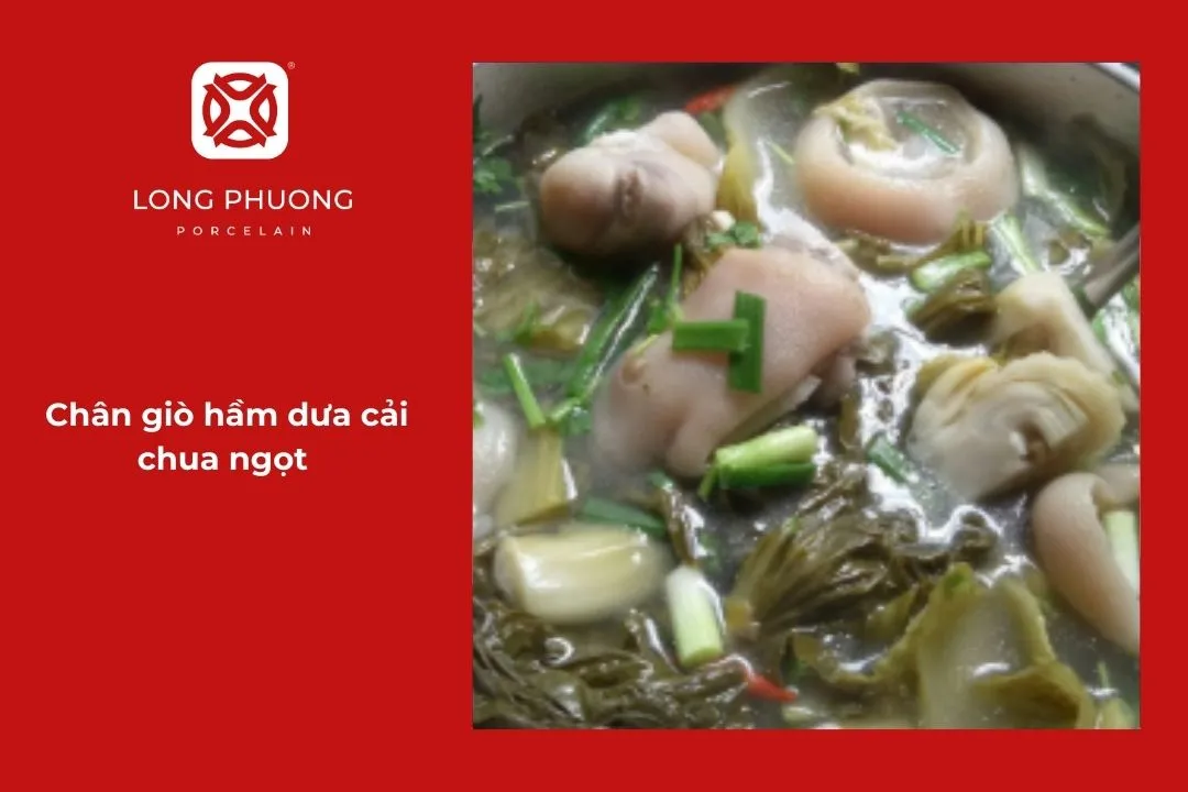 Chân giò hầm dưa cải chua ngọt