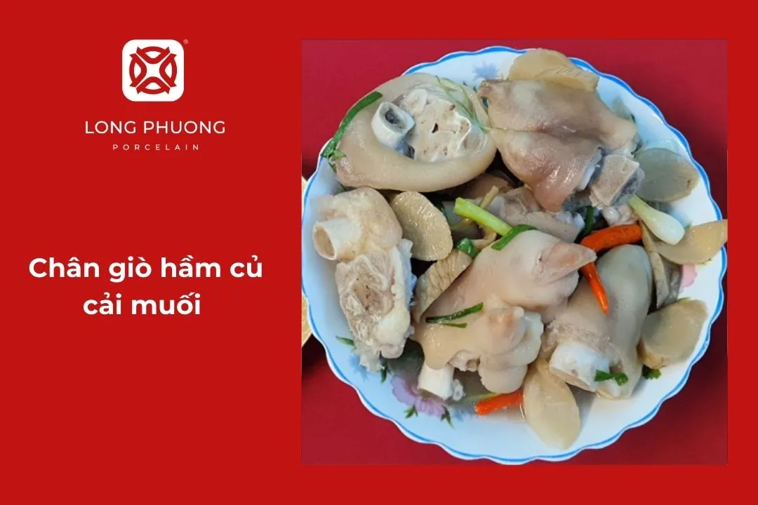 Chân giò hầm củ cải muối