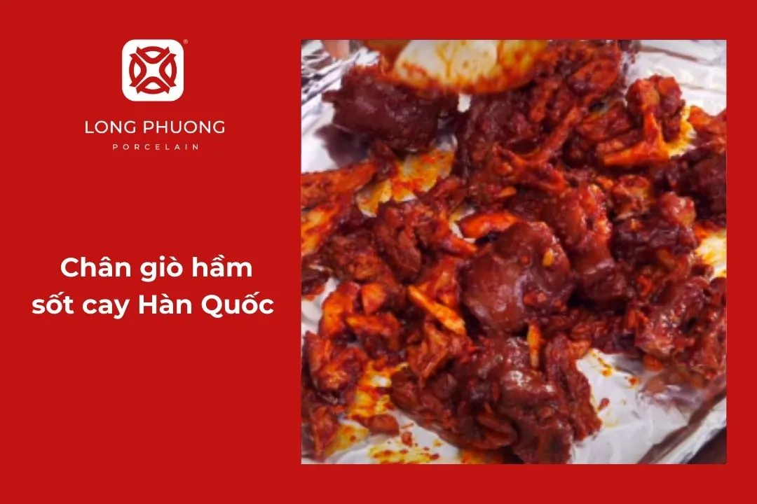 Chân giò hầm sốt cay