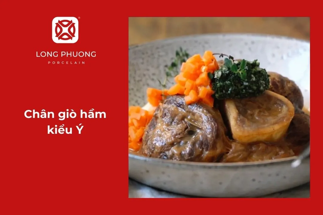 Chân giò hầm kiểu Ý