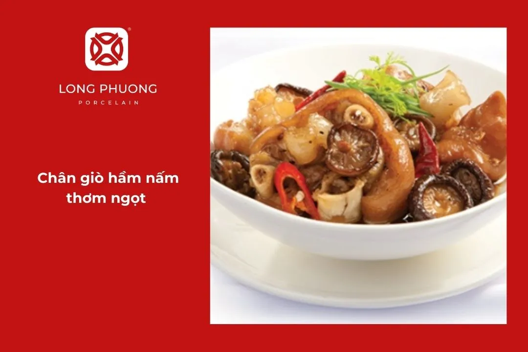 Chân giò hầm nấm thơm ngọt