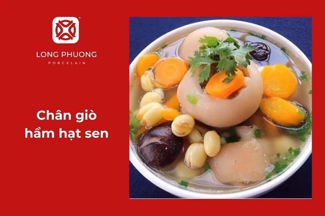 Chân giò hầm hạt sen