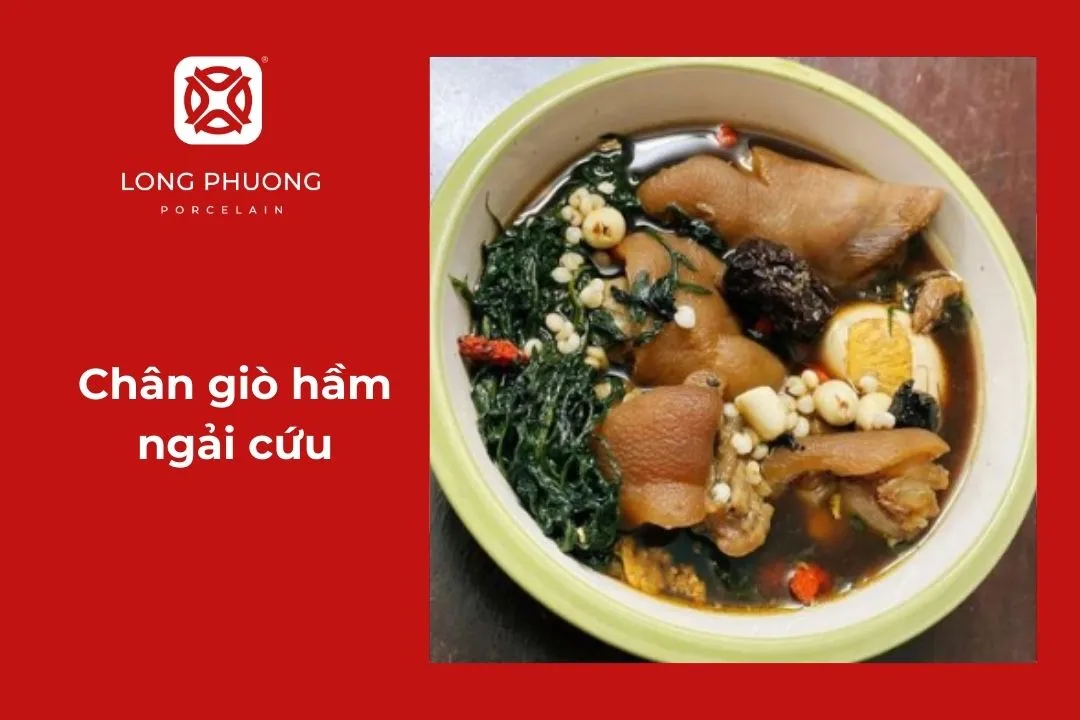 Chân giò hầm ngải cứu thanh mát