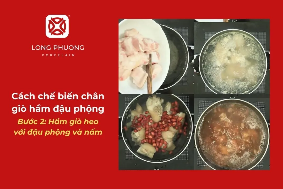 sơ chế các nguyên liệu làm chân giò hầm