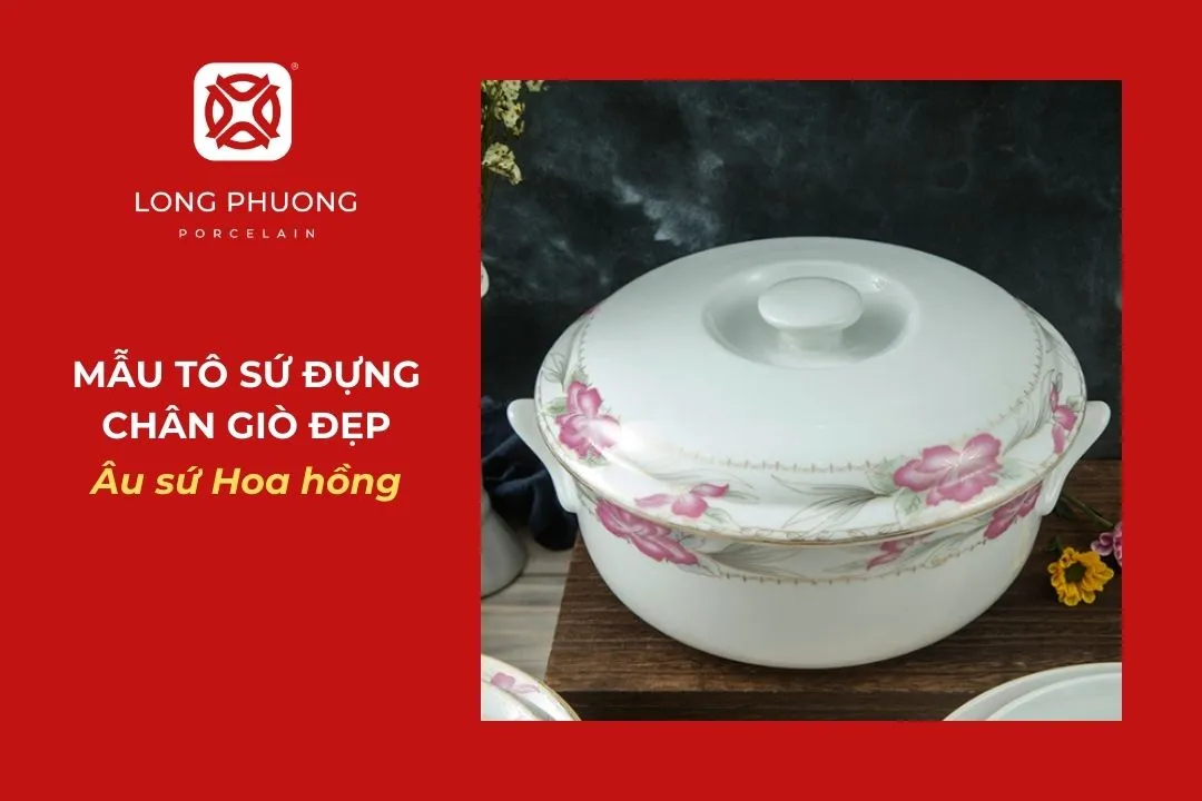 âu sứ hoa hồng