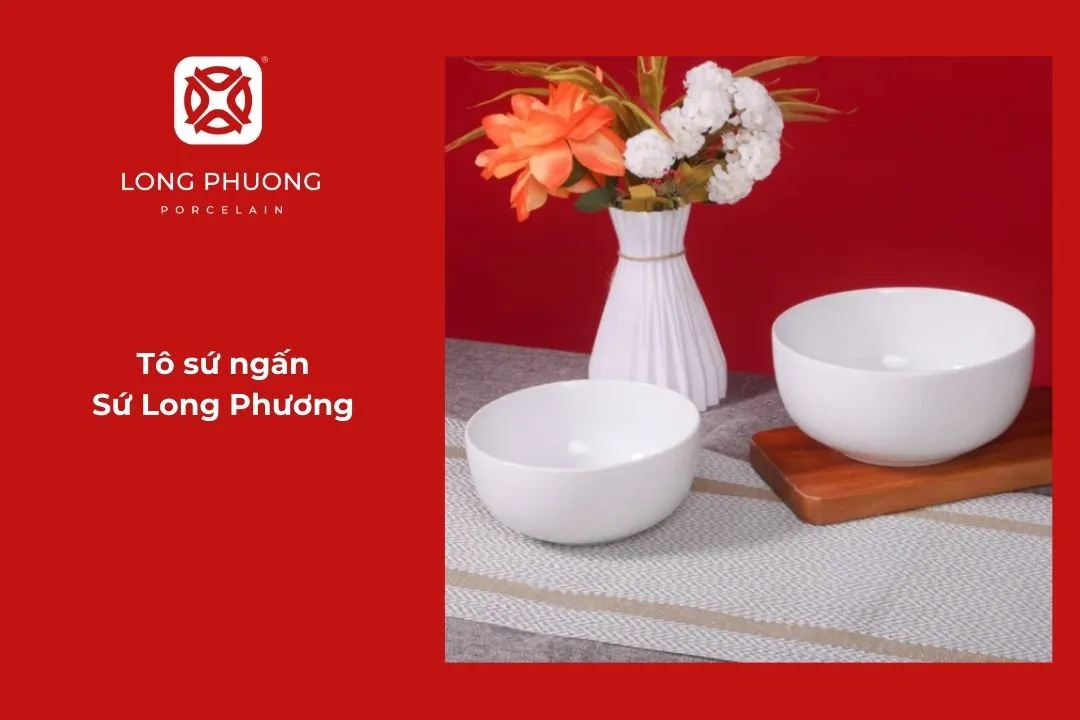 tô sứ trắng long phương