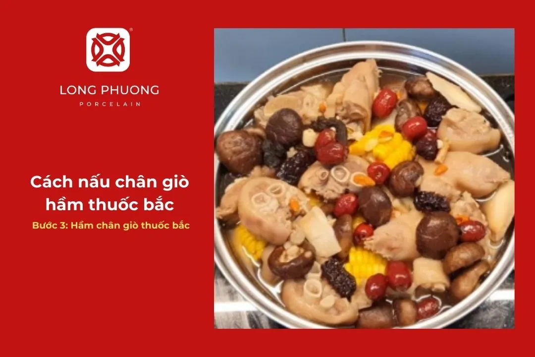 cách hầm chân giò thuốc bắc