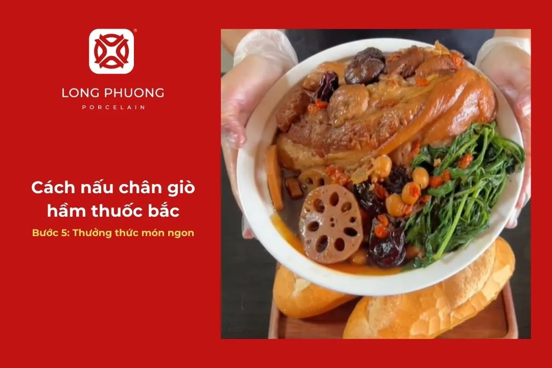 Bày trì món ra tô kèm trang trí để thưởng thức