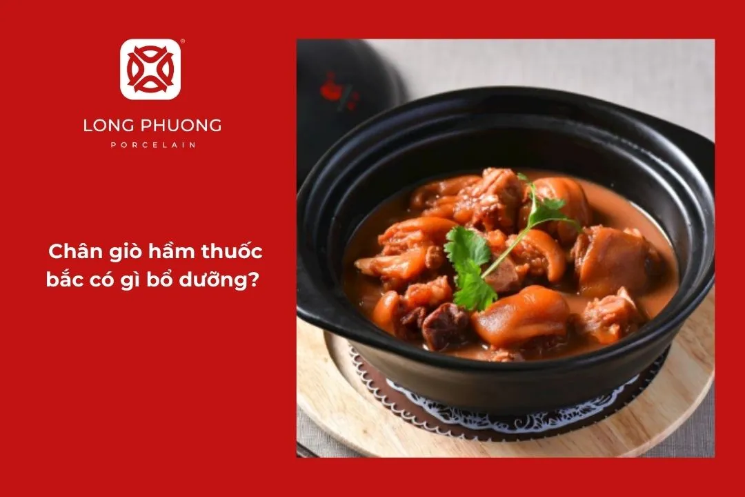 Chân giò hầm thuốc bắc nhiều dinh dưỡng