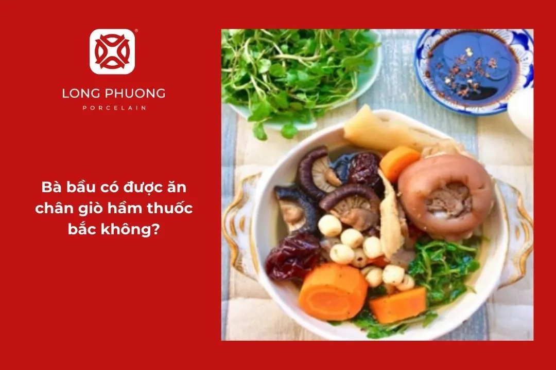 Bà bầu nên ăn chân giò hầm thuốc bắc