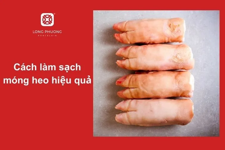 Cách làm sạch móng heo đơn giản