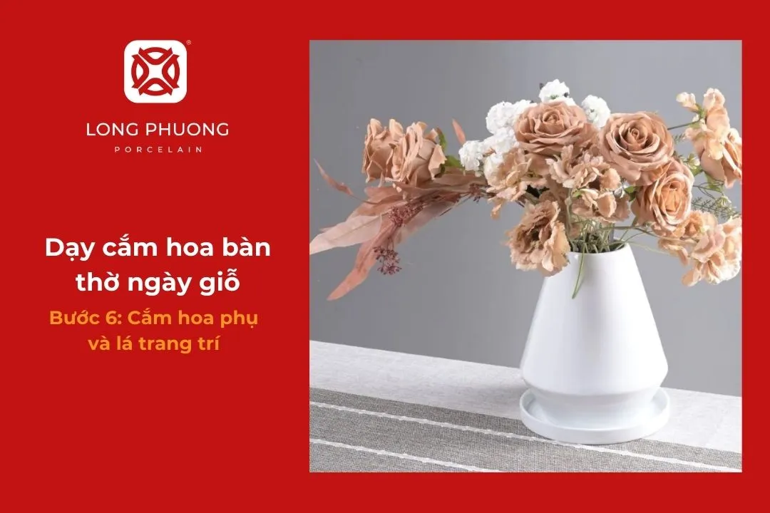 học cách cắm hoa bàn thờ ngày giỗ